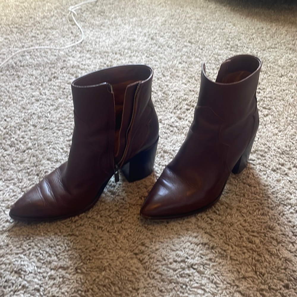 Frye brown booties